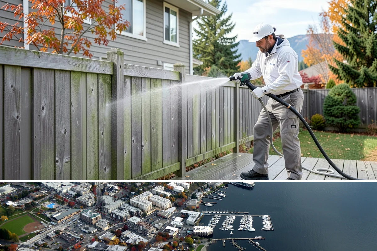 Soft House Washing in Kirkland, King County, WA - The drier stretches from June through September let the low-pressure rinse dry cleanly and slow future regrowth.