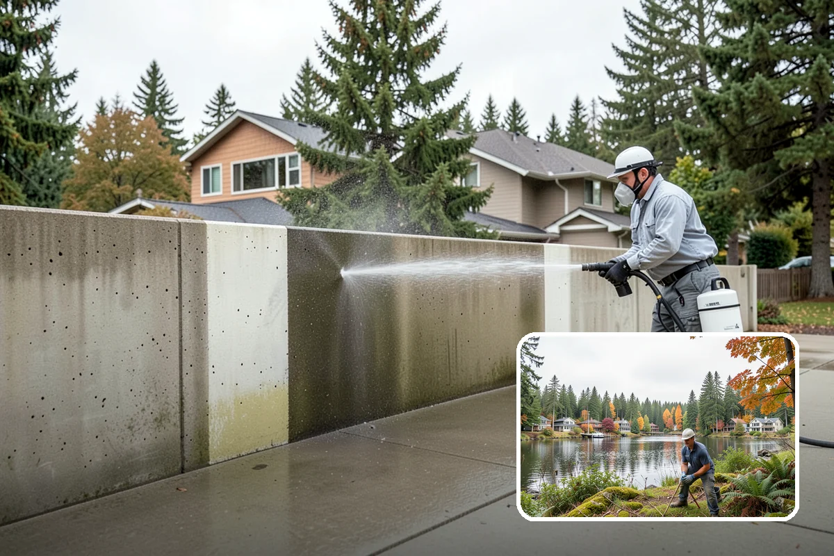 Soft House Washing in La Conner, Skagit County, WA - Eliminates the danger of water pushed behind siding