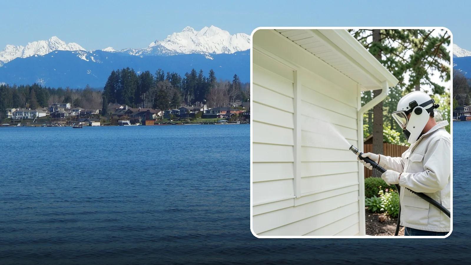 Soft House Washing in Lake Stevens, Snohomish County, WA - Soft house washing uses low pressure and specialized detergents to clean delicate siding without the risk of gouging or water...
