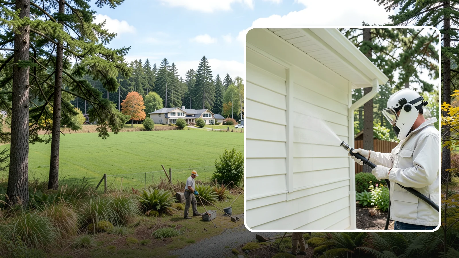 Soft House Washing in Lyman, Skagit County, WA - Soft house washing uses low pressure and specialized detergents to clean delicate siding without the risk of gouging or water...