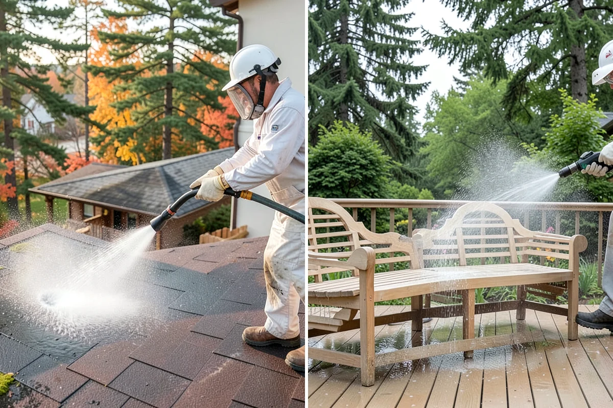 Soft House Washing in Lyman, Skagit County, WA - Evaluate the home for pressure-sensitive materials and entry points