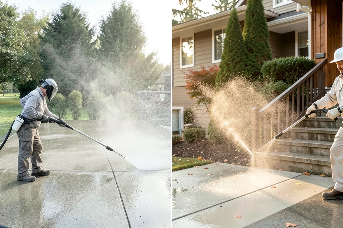 Soft House Washing in Maple Valley, King County, WA - Evaluate the home for pressure-sensitive materials and entry points