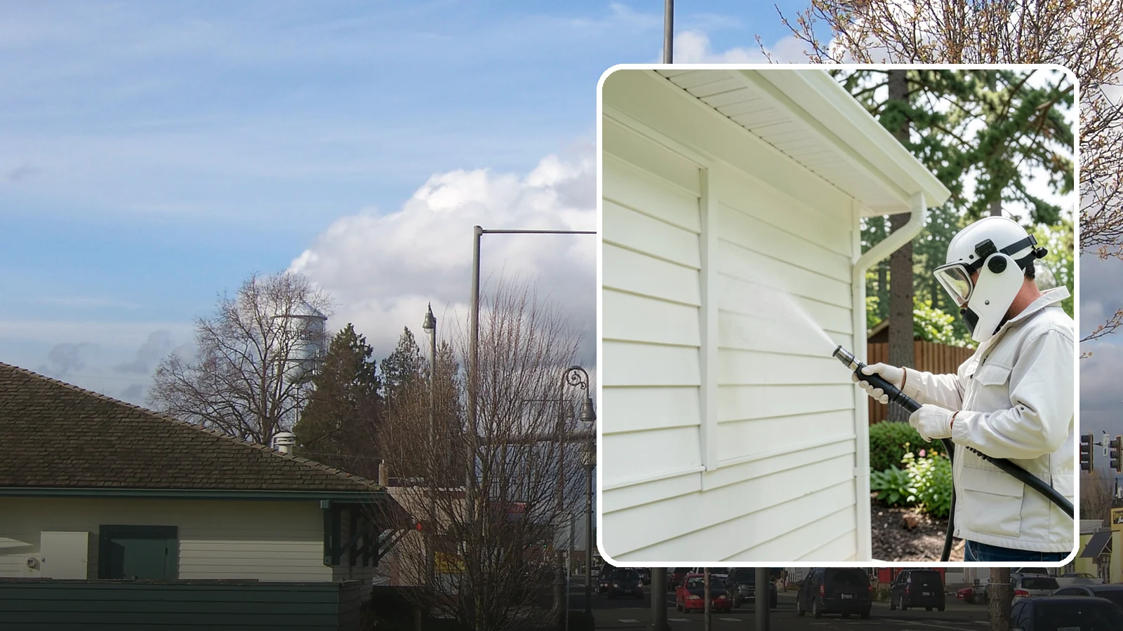 Soft House Washing in Marysville, Snohomish County, WA - Soft house washing uses low pressure and specialized detergents to clean delicate siding without the risk of gouging or water...