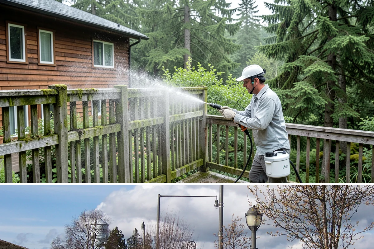 Soft House Washing in Marysville, Snohomish County, WA - The drier stretches from June through September let the low-pressure rinse dry cleanly and slow future regrowth.