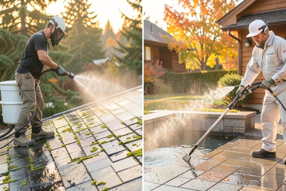 Soft House Washing in Mercer Island, King County, WA - Evaluate the home for pressure-sensitive materials and entry points