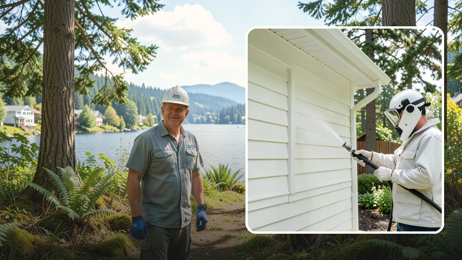 Soft House Washing in Milton, King County, WA - Soft house washing uses low pressure and specialized detergents to clean delicate siding without the risk of gouging or water...