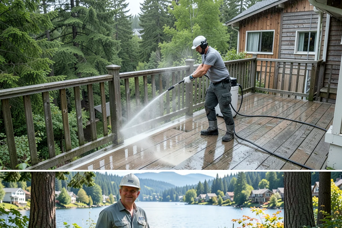 Soft House Washing in Milton, King County, WA - The drier stretches from June through September let the low-pressure rinse dry cleanly and slow future regrowth.