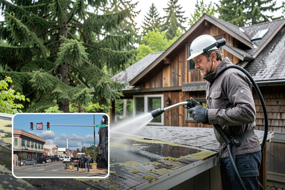 Soft House Washing in Monroe, Snohomish County, WA - Eliminates the danger of water pushed behind siding