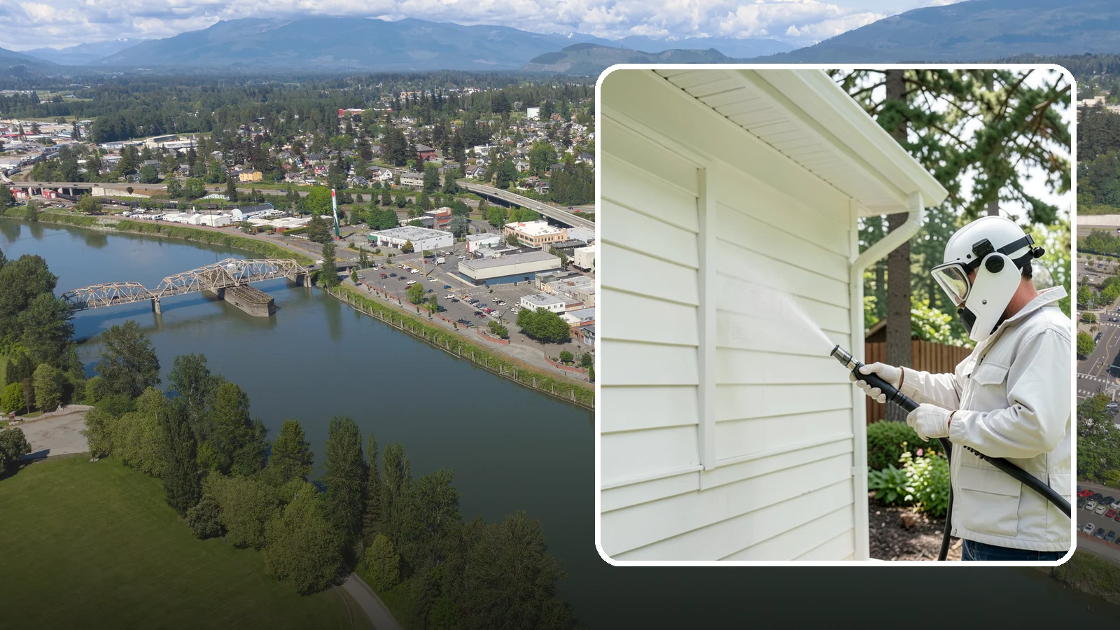 Soft House Washing in Mount Vernon, Skagit County, WA - Soft house washing uses low pressure and specialized detergents to clean delicate siding without the risk of gouging or water...