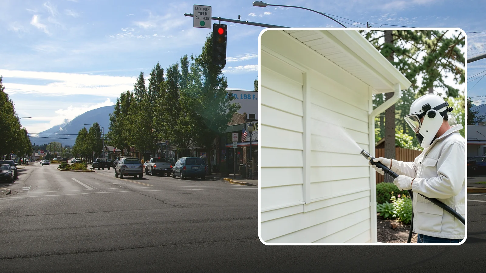 Soft House Washing in North Bend, King County, WA - Soft house washing uses low pressure and specialized detergents to clean delicate siding without the risk of gouging or water...