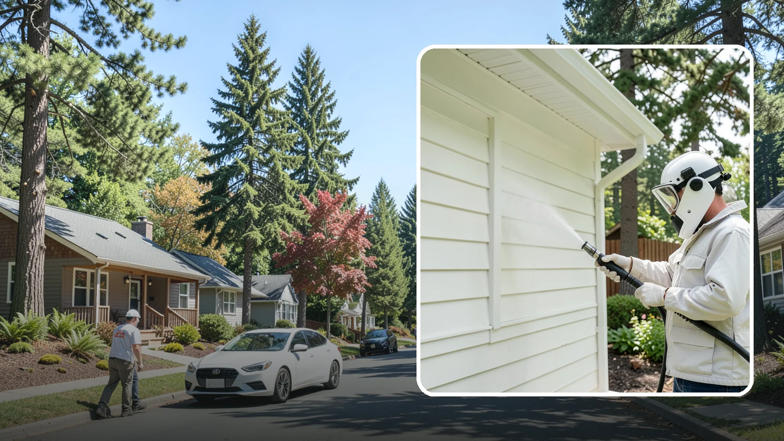 Soft House Washing in Orting, Pierce County, WA - Soft house washing uses low pressure and specialized detergents to clean delicate siding without the risk of gouging or water...