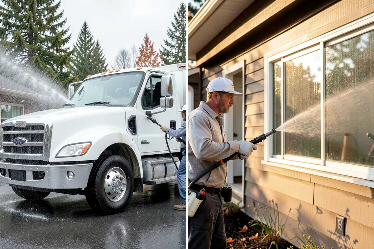 Soft House Washing in Pacific, King County, WA - Evaluate the home for pressure-sensitive materials and entry points