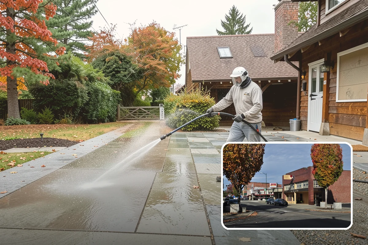 Soft House Washing in Puyallup, Pierce County, WA - Eliminates the danger of water pushed behind siding