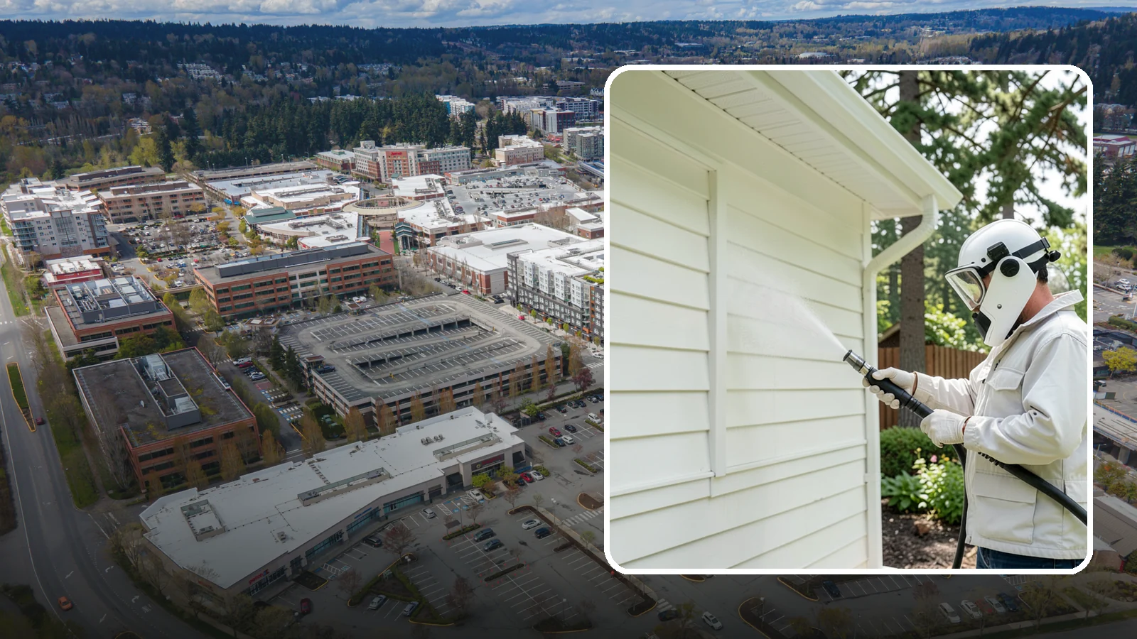 Soft House Washing in Redmond, King County, WA - Soft house washing uses low pressure and specialized detergents to clean delicate siding without the risk of gouging or water...