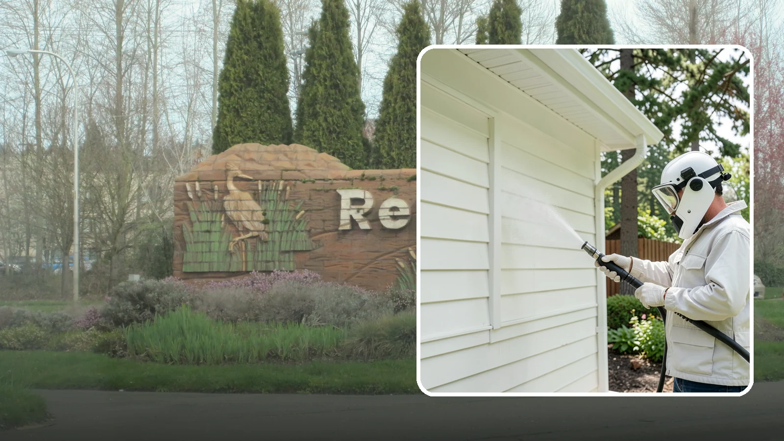 Soft House Washing in Renton, King County, WA - Soft house washing uses low pressure and specialized detergents to clean delicate siding without the risk of gouging or water...
