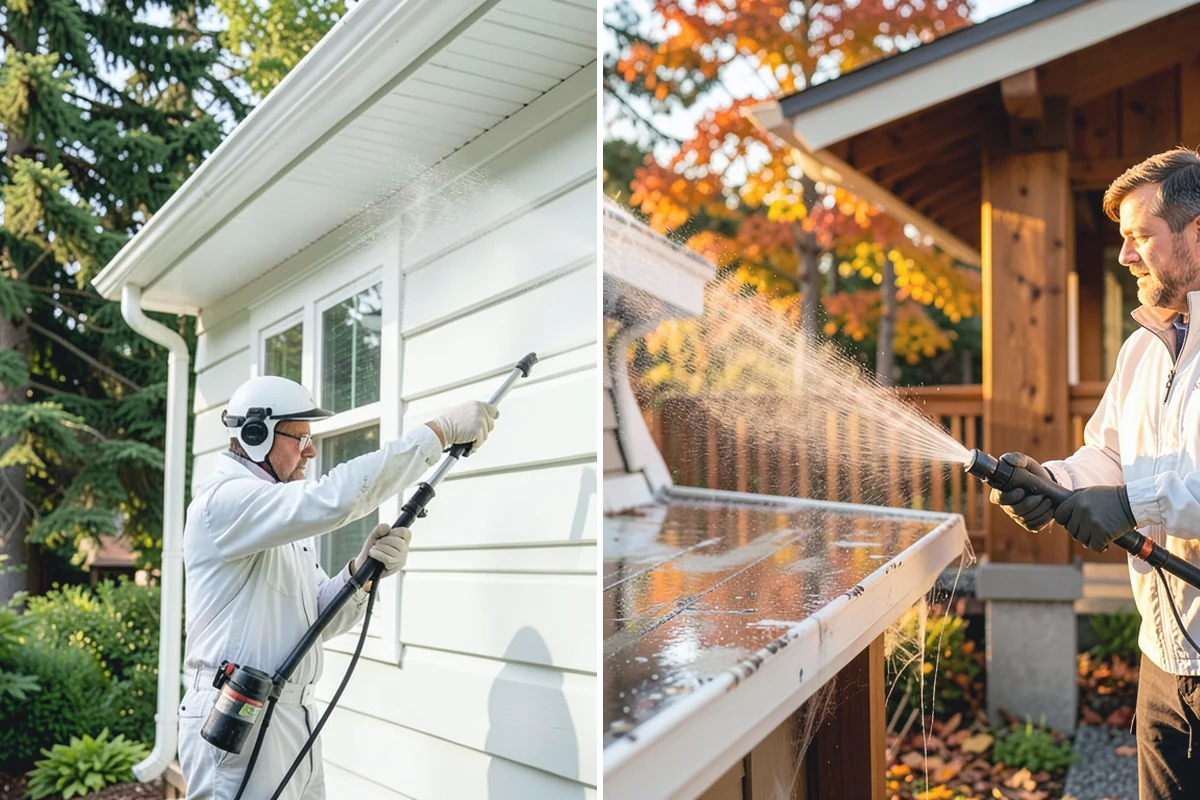 Soft House Washing in Renton, King County, WA - Evaluate the home for pressure-sensitive materials and entry points