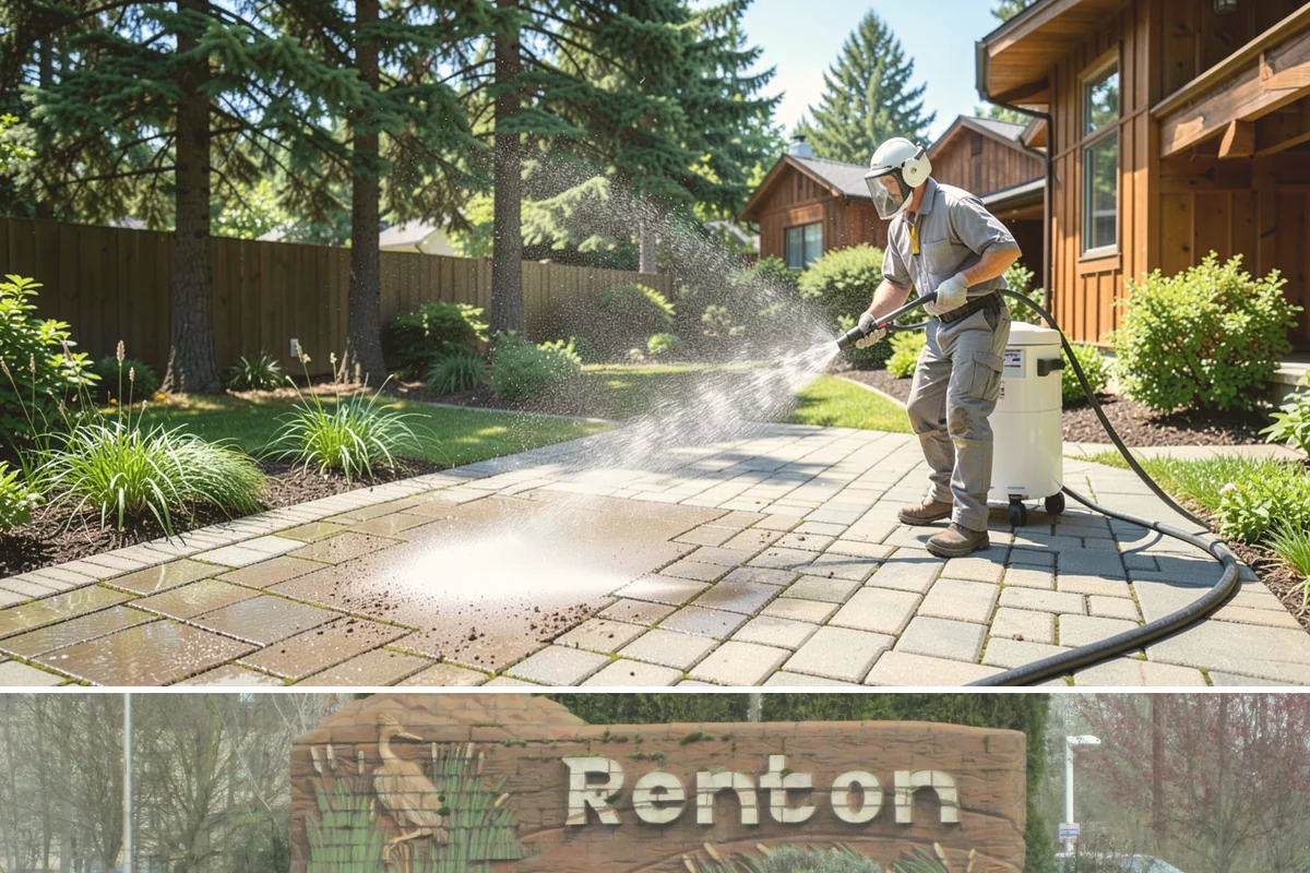 Soft House Washing in Renton, King County, WA - The drier stretches from June through September let the low-pressure rinse dry cleanly and slow future regrowth.