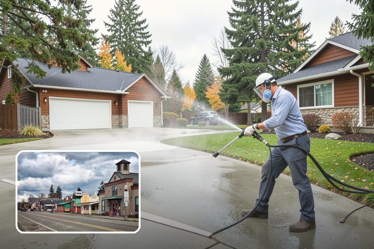 Soft House Washing in Roy, Pierce County, WA - Eliminates the danger of water pushed behind siding