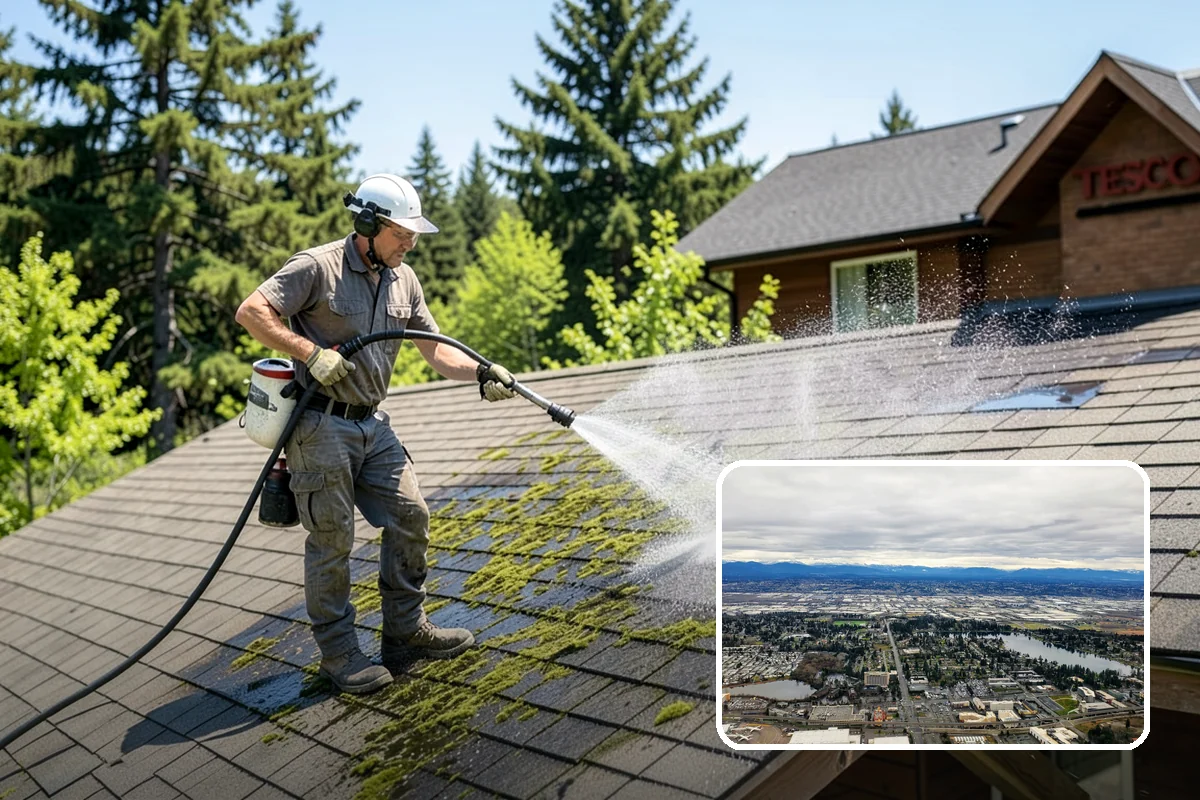 Soft House Washing in SeaTac, King County, WA - Eliminates the danger of water pushed behind siding