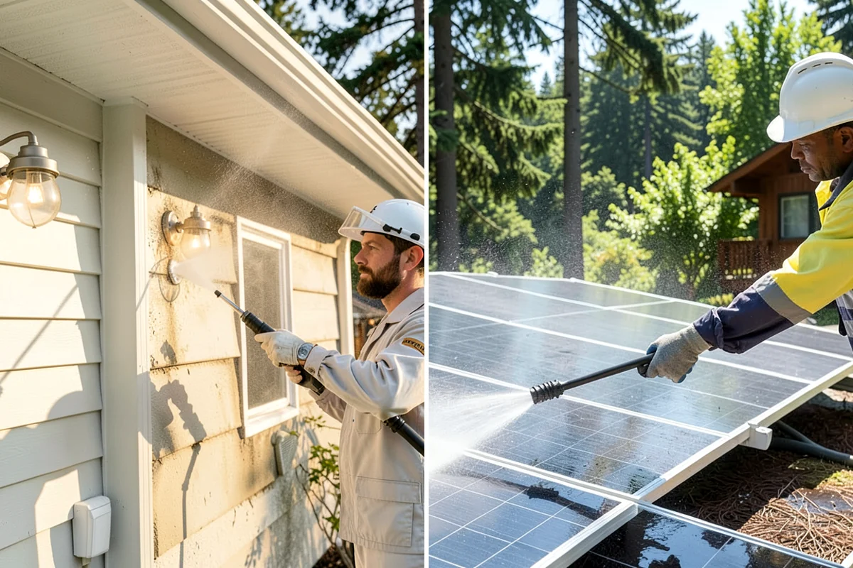Soft House Washing in Sedro-Woolley, Skagit County, WA - Evaluate the home for pressure-sensitive materials and entry points
