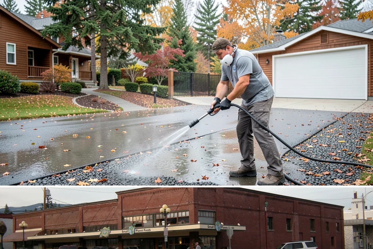 Soft House Washing in Sedro-Woolley, Skagit County, WA - The drier stretches from June through September let the low-pressure rinse dry cleanly and slow future regrowth.