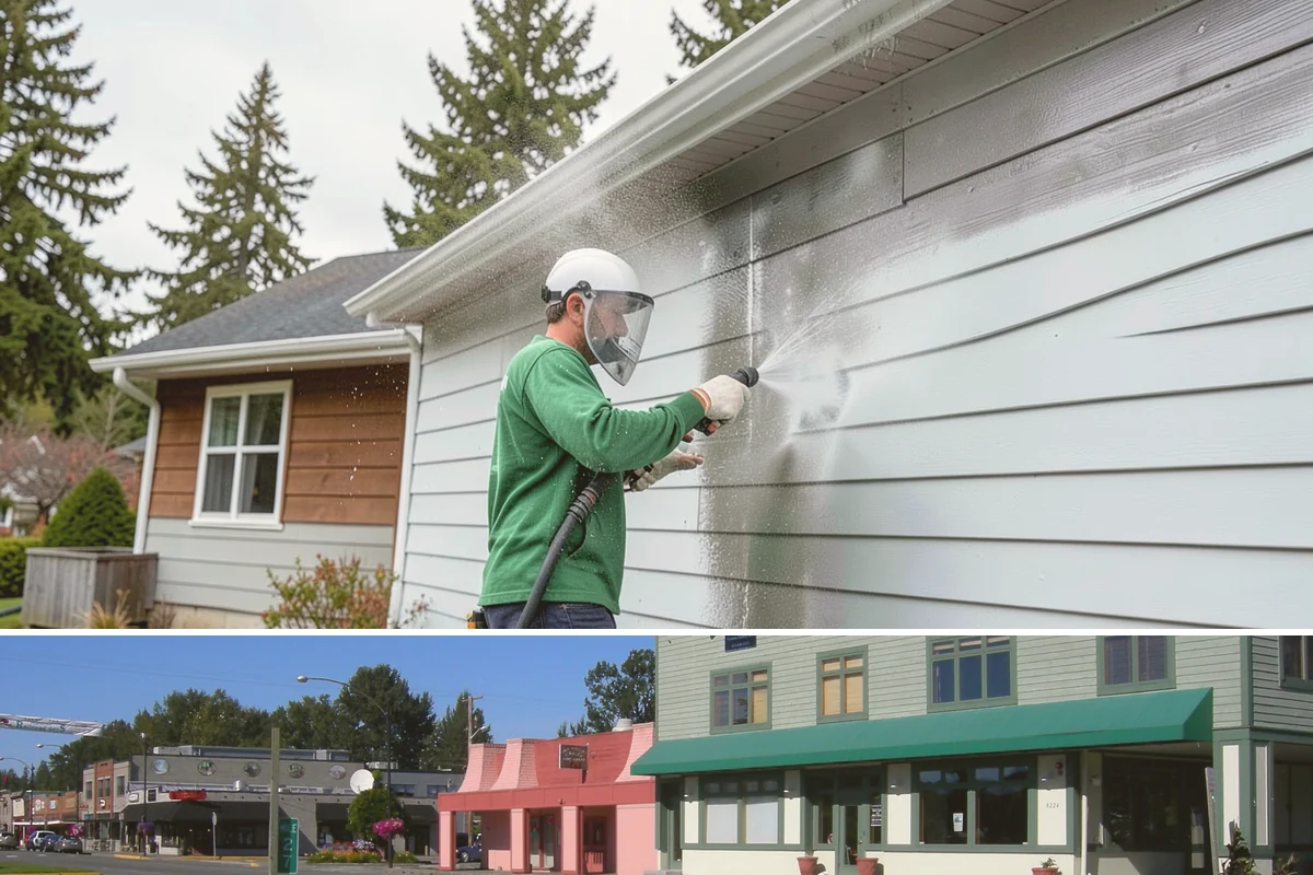 Soft House Washing in Snoqualmie, King County, WA - The drier stretches from June through September let the low-pressure rinse dry cleanly and slow future regrowth.