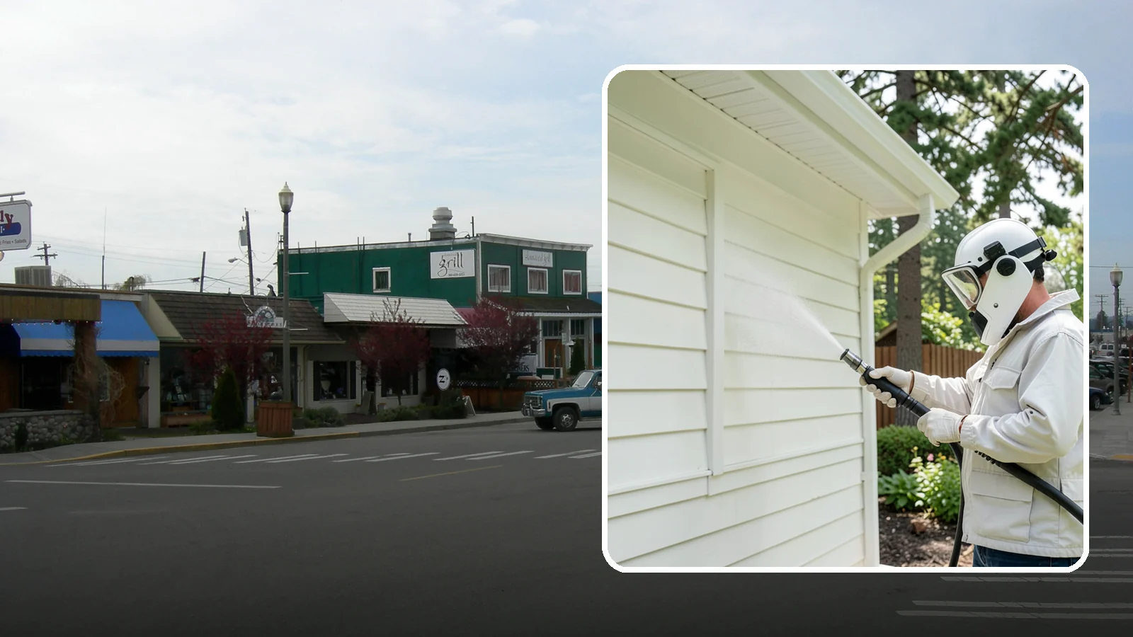 Soft House Washing in Stanwood, Snohomish County, WA - Soft house washing uses low pressure and specialized detergents to clean delicate siding without the risk of gouging or water...