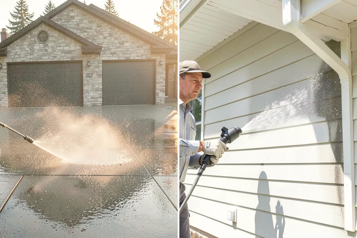 Soft House Washing in Steilacoom, Pierce County, WA - Evaluate the home for pressure-sensitive materials and entry points
