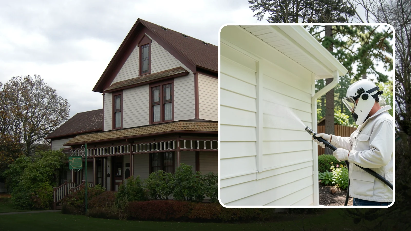 Soft House Washing in Sumner, Pierce County, WA - Soft house washing uses low pressure and specialized detergents to clean delicate siding without the risk of gouging or water...