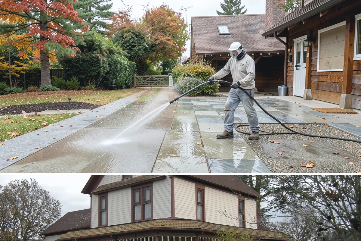 Soft House Washing in Sumner, Pierce County, WA - The drier stretches from June through September let the low-pressure rinse dry cleanly and slow future regrowth.