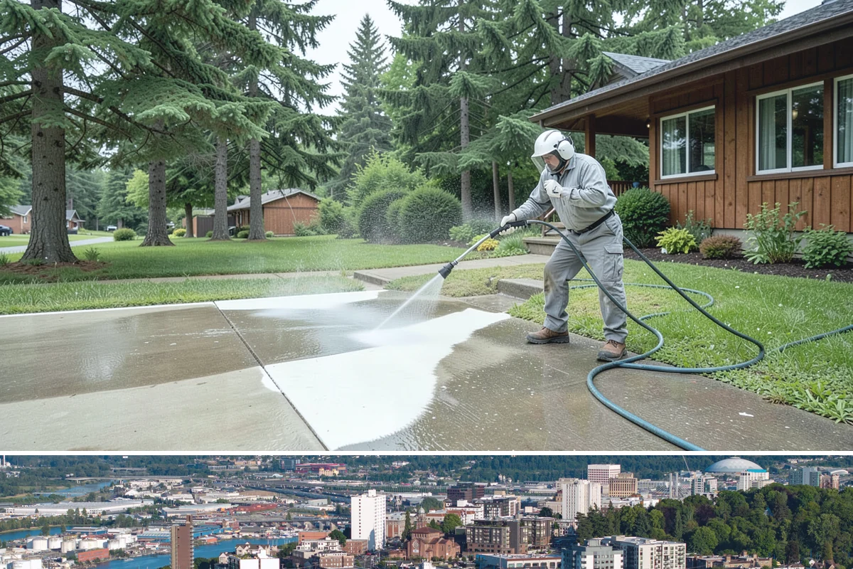 Soft House Washing in Tacoma, Pierce County, WA - The drier stretches from June through September let the low-pressure rinse dry cleanly and slow future regrowth.