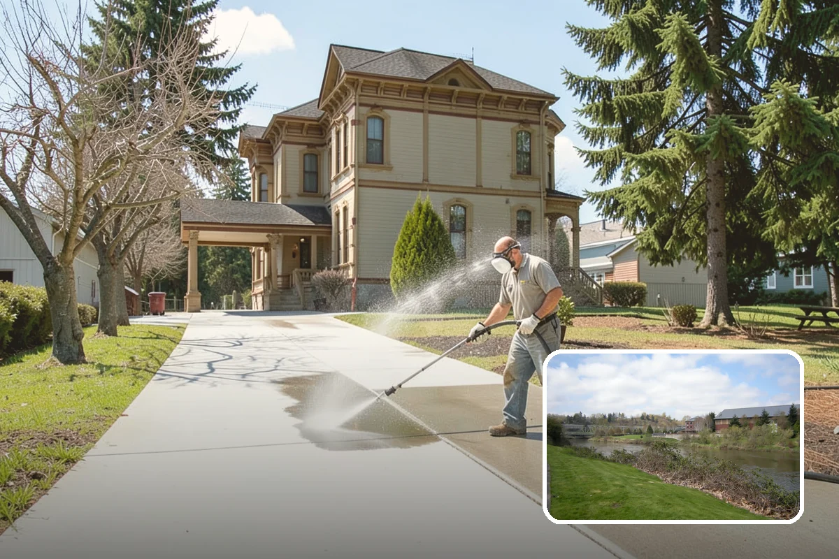 Soft House Washing in Tukwila, King County, WA - Eliminates the danger of water pushed behind siding
