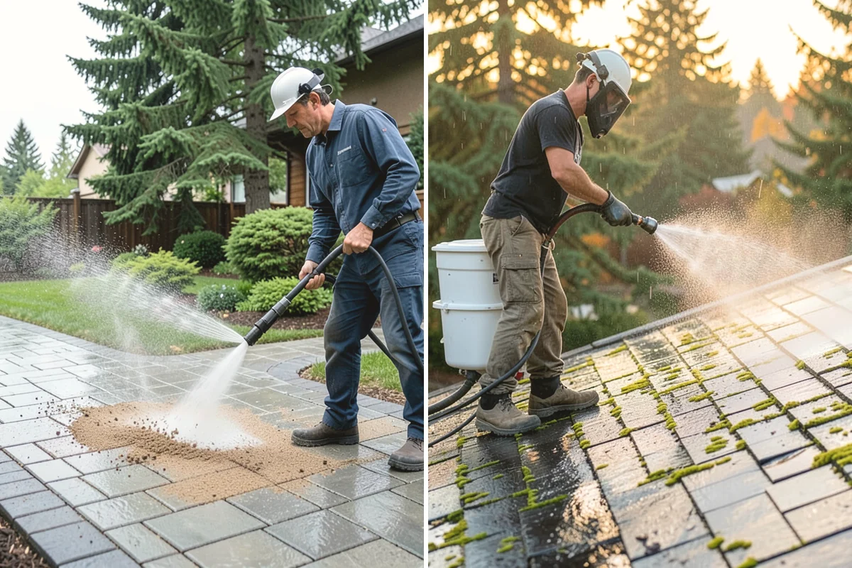 Soft House Washing in University Place, Pierce County, WA - Evaluate the home for pressure-sensitive materials and entry points
