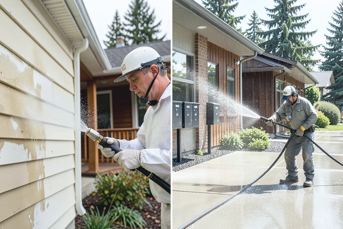 Soft House Washing in Wilkeson, Pierce County, WA - Evaluate the home for pressure-sensitive materials and entry points