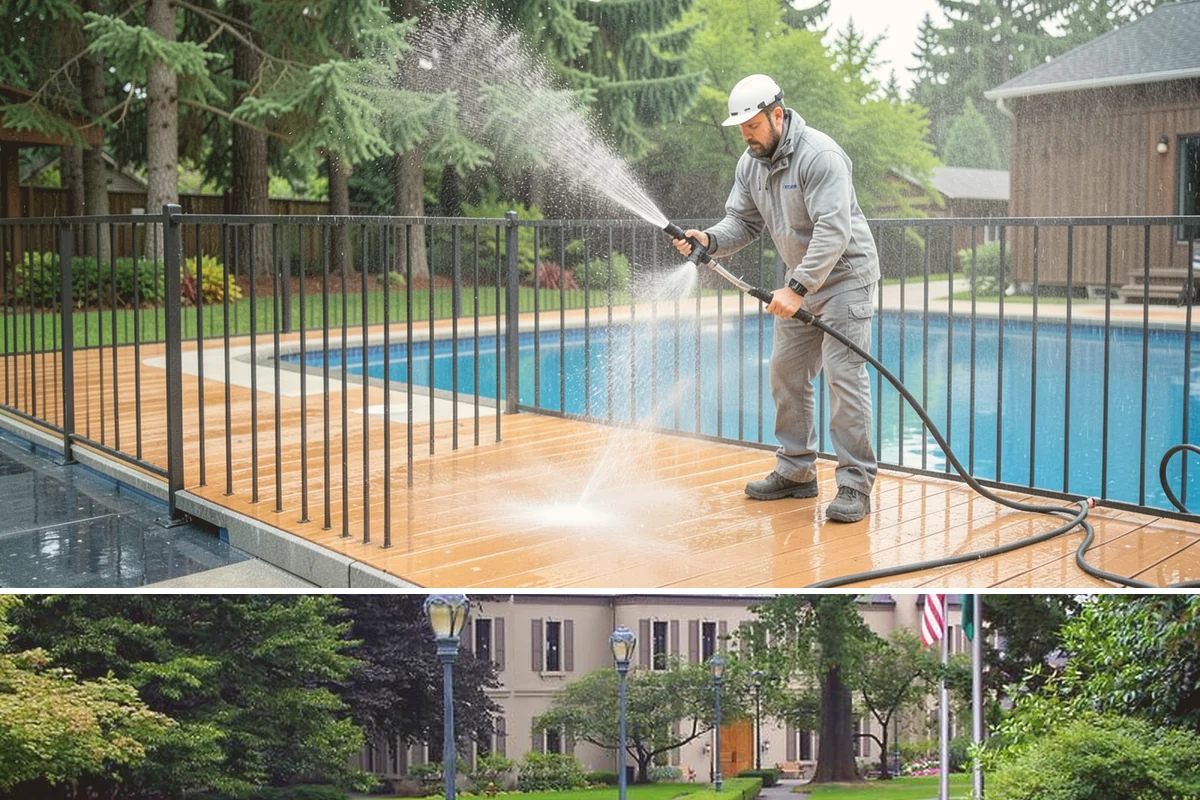 Soft House Washing in Woodinville, King County, WA - The drier stretches from June through September let the low-pressure rinse dry cleanly and slow future regrowth.