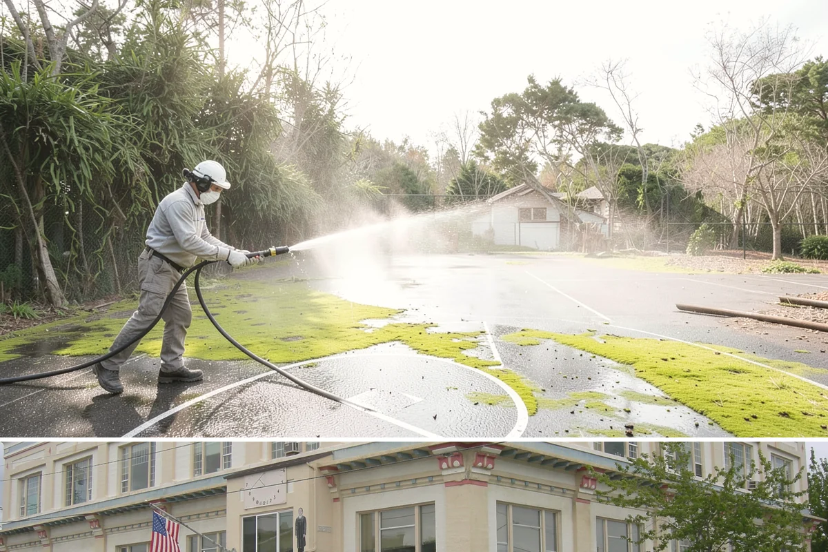 Soft Roof Washing in Anacortes, Skagit County, WA - Dry, mild days in summer give the soft wash solution ideal conditions to break down growth completely.