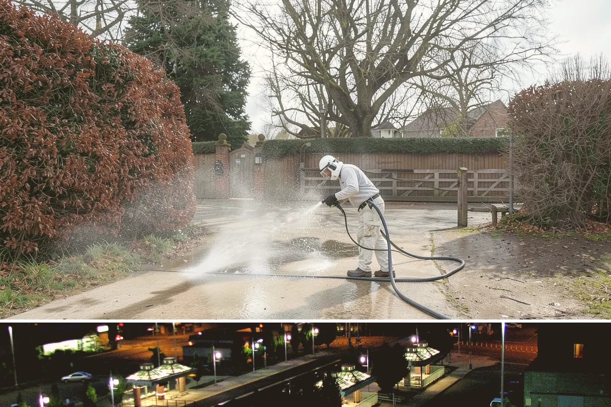 Soft Roof Washing in Auburn, King County, WA - Dry, mild days in summer give the soft wash solution ideal conditions to break down growth completely.