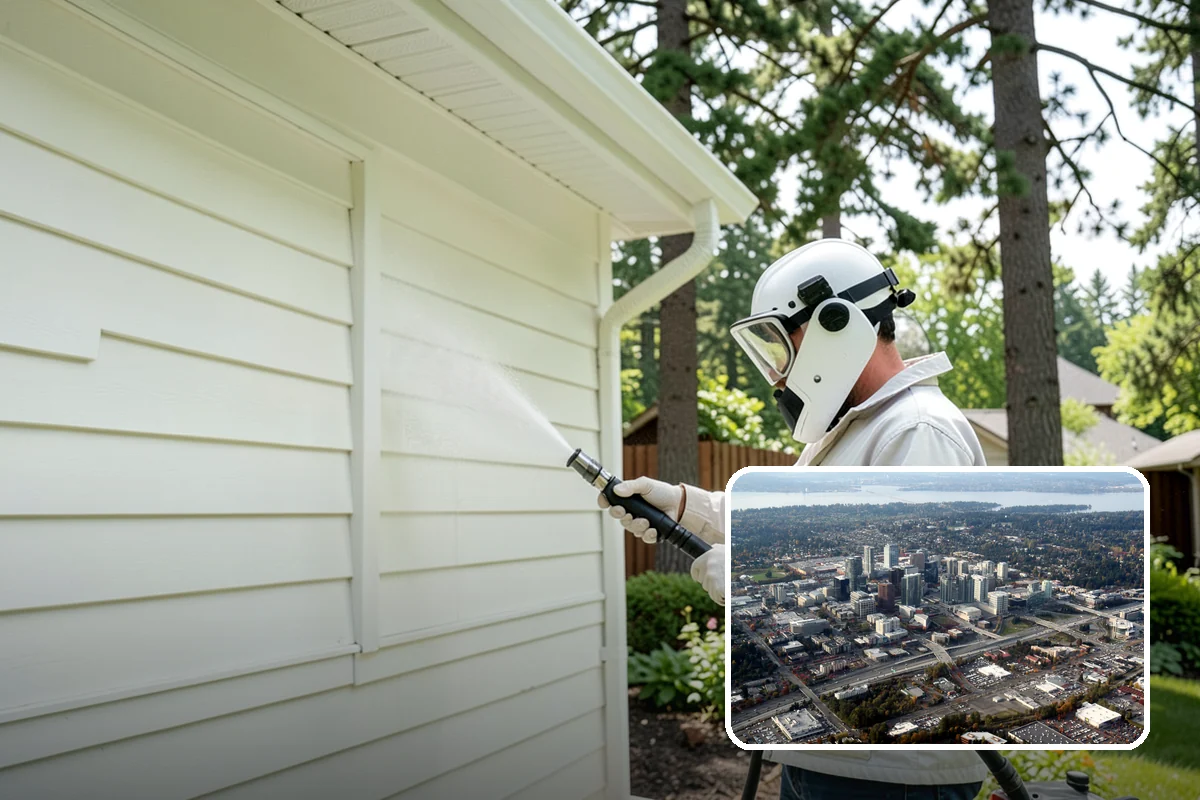 Soft Roof Washing in Bellevue, King County, WA - Preserves shingle granules and manufacturer warranty coverage