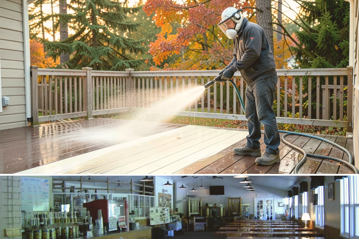 Soft Roof Washing in Black Diamond, King County, WA - Dry, mild days in summer give the soft wash solution ideal conditions to break down growth completely.