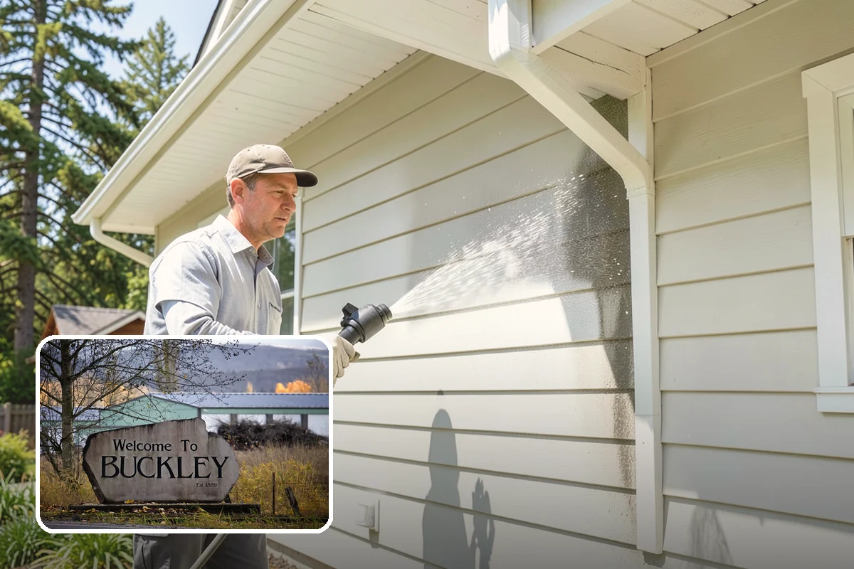 Soft Roof Washing in Buckley, Pierce County, WA - Preserves shingle granules and manufacturer warranty coverage