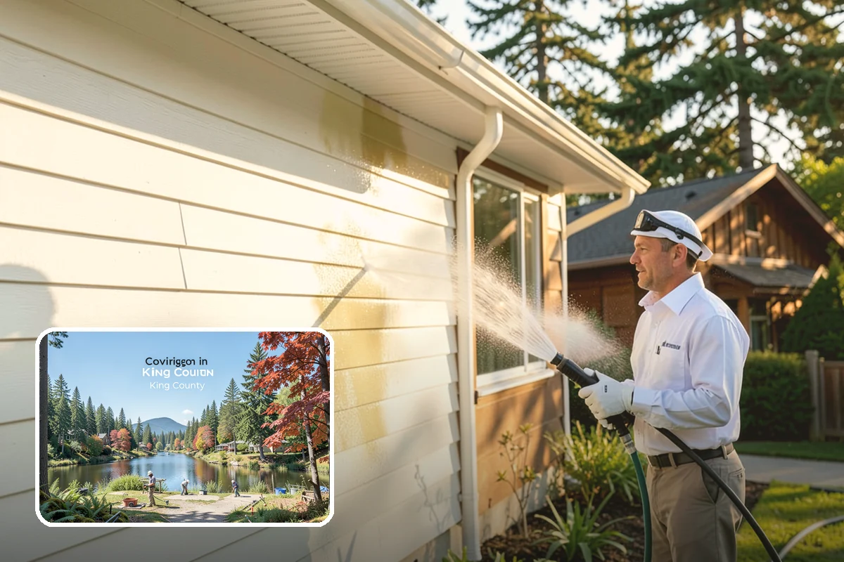 Soft Roof Washing in Covington, King County, WA - Preserves shingle granules and manufacturer warranty coverage