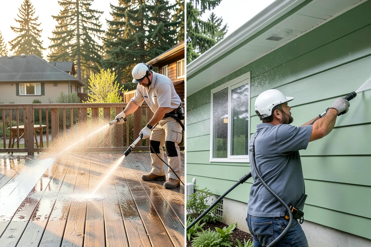Soft Roof Washing in Gig Harbor, Pierce County, WA - Confirm the roof can be safely walked or accessed from ladders