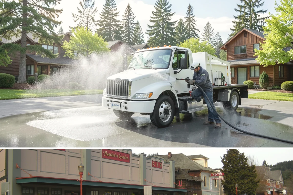 Soft Roof Washing in Issaquah, King County, WA - Dry, mild days in summer give the soft wash solution ideal conditions to break down growth completely.