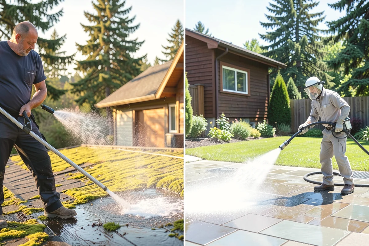 Soft Roof Washing in La Conner, Skagit County, WA - Confirm the roof can be safely walked or accessed from ladders