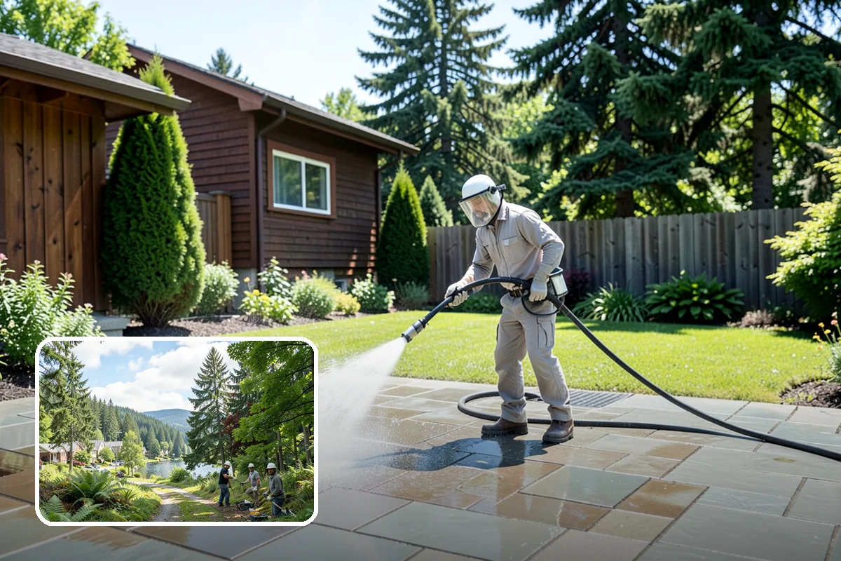 Soft Roof Washing in Lake Forest Park, King County, WA - Preserves shingle granules and manufacturer warranty coverage