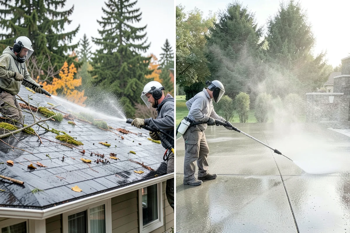 Soft Roof Washing in Lake Forest Park, King County, WA - Confirm the roof can be safely walked or accessed from ladders