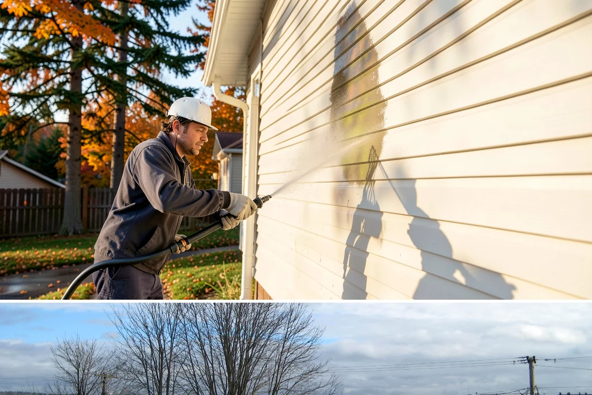 Soft Roof Washing in Langley, Island County, WA - Dry, mild days in summer give the soft wash solution ideal conditions to break down growth completely.