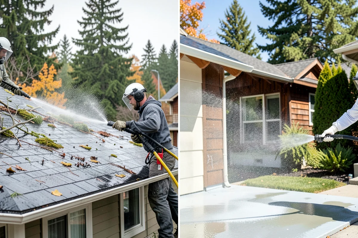 Soft Roof Washing in Lyman, Skagit County, WA - Confirm the roof can be safely walked or accessed from ladders