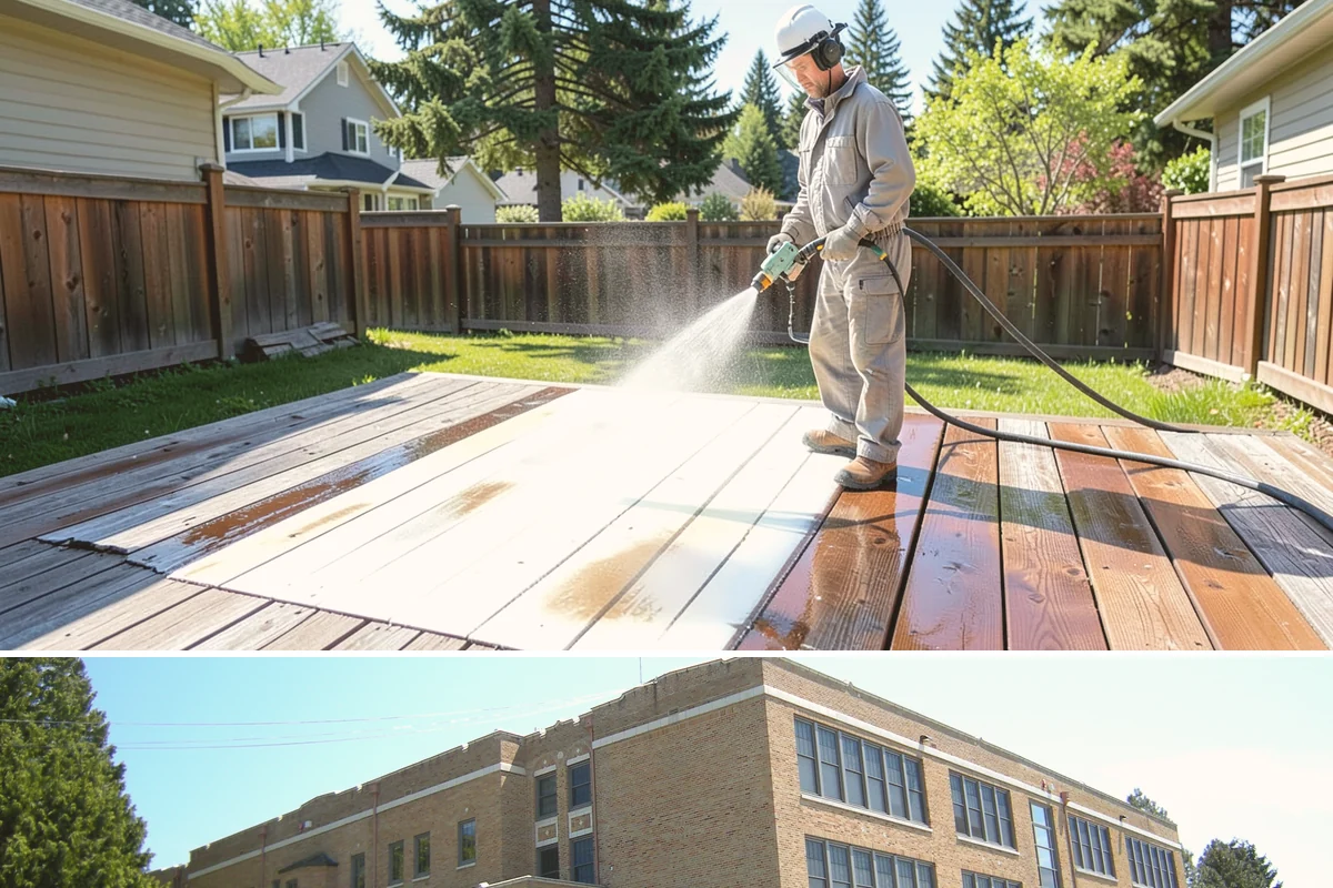 Soft Roof Washing in Maple Valley, King County, WA - Dry, mild days in summer give the soft wash solution ideal conditions to break down growth completely.