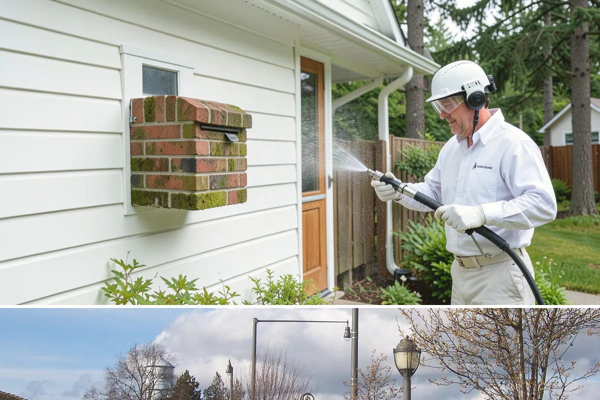 Soft Roof Washing in Marysville, Snohomish County, WA - Dry, mild days in summer give the soft wash solution ideal conditions to break down growth completely.